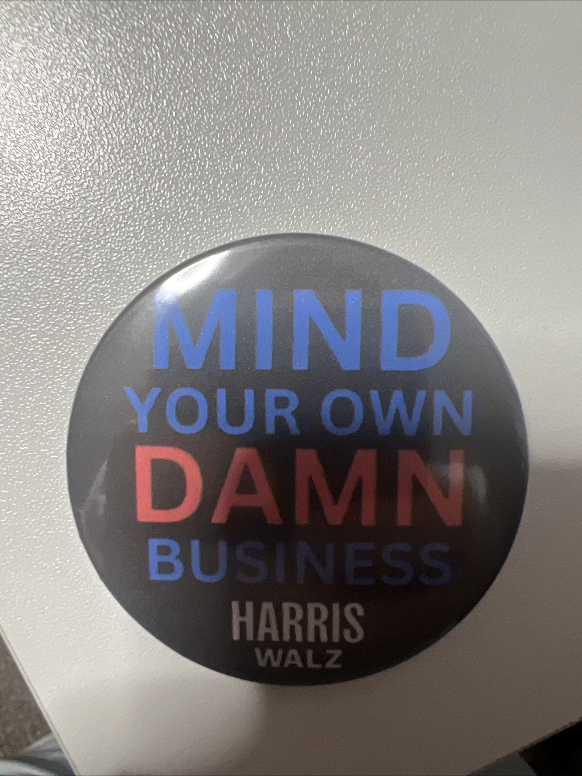 Harris/Walz Button. 2.25in