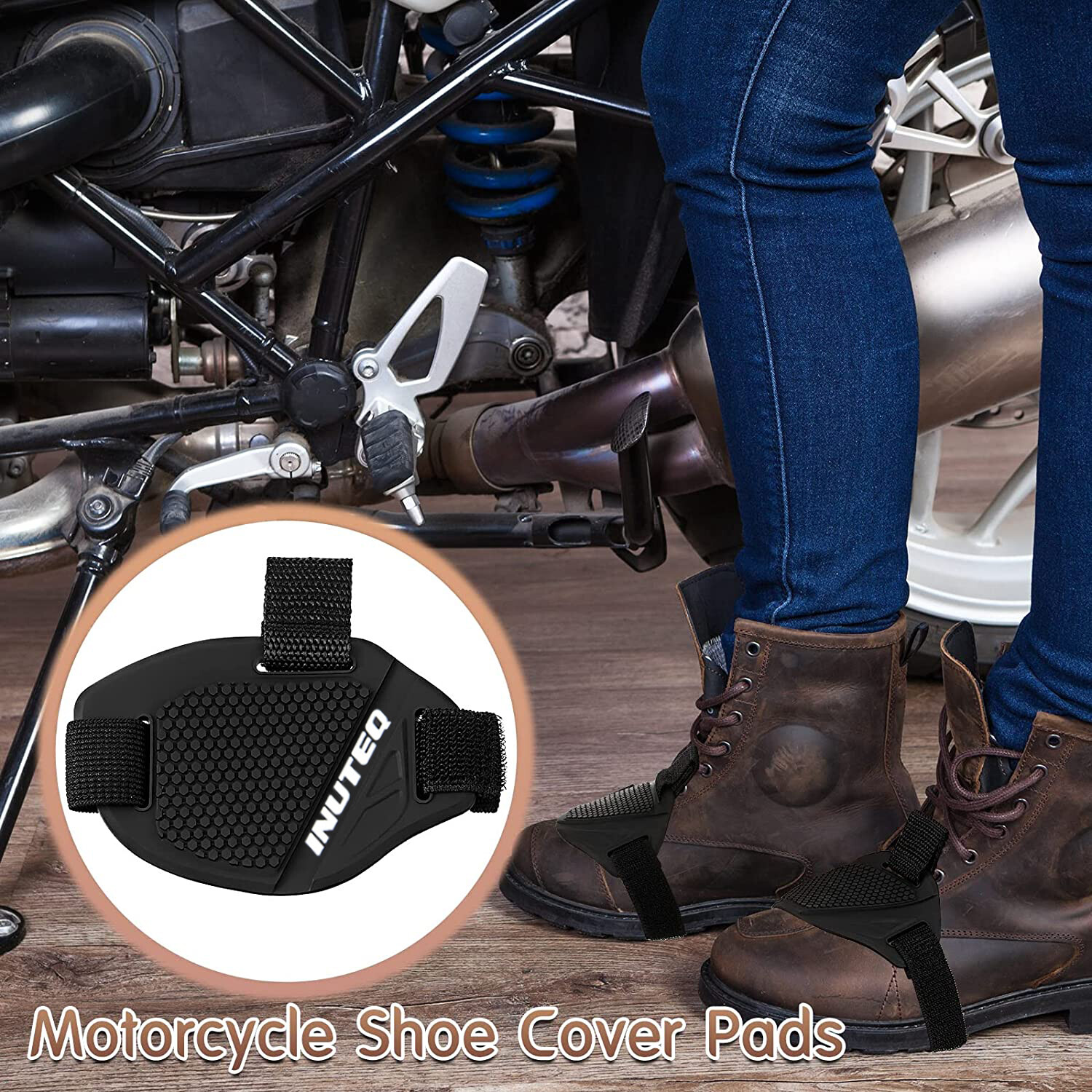 Motorcycle Shift Pad Shoe Boot Cover Protector Useful Gear Shifter Accessories