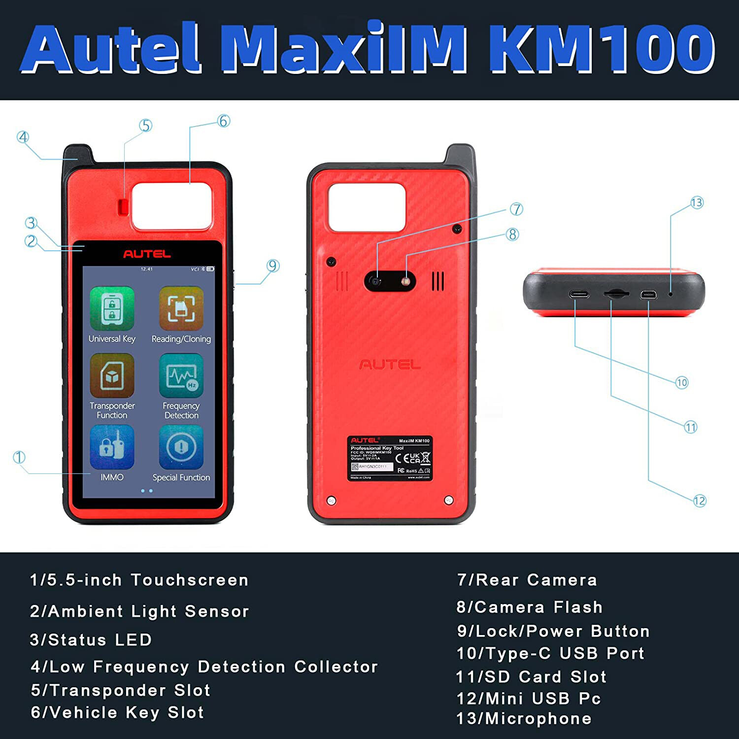 2025 Autel MaxiIM KM100 Key FOB PROGRAMMING Key Generation IMMObilizer 60s