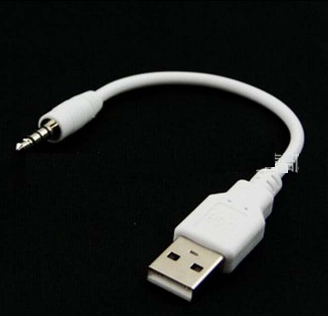 USB 3.5mm Data Sync Charging Cable Adapter for Apple iPod Shuffle 2nd C83