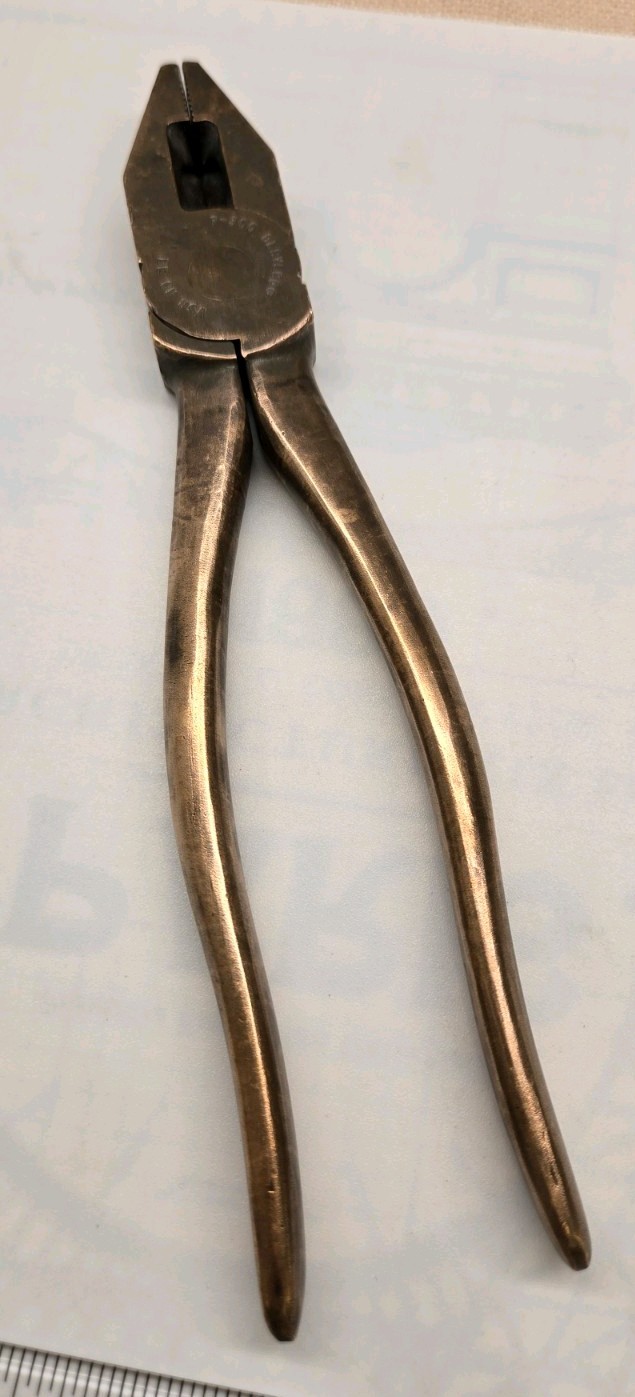 Berylco P-300 BE-CU Lineman Pliers 8.5” Beryllium Copper P-300 Non Sparking USA