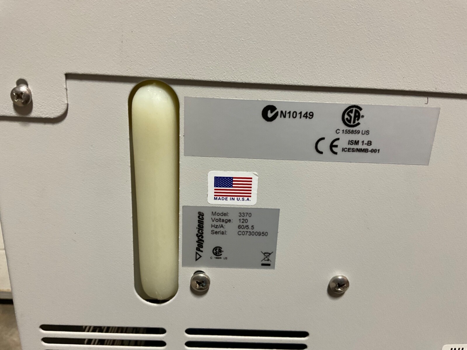 Agilent HP G1879B Heat Exchanger model 3370 powers on