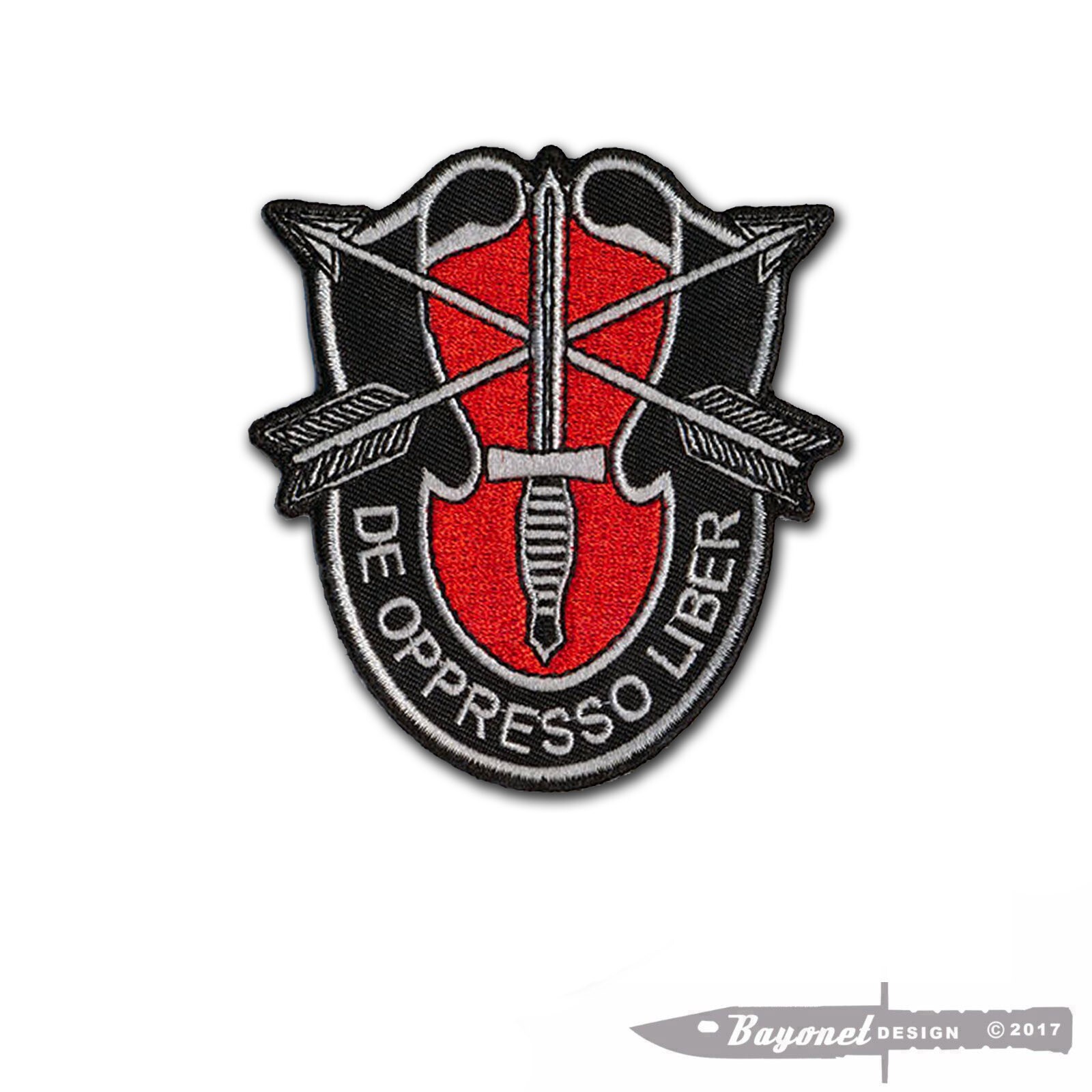 7th SFG (A) Embroidered Patch w/ Hook and Loop Backing - 3" X 3 1/4" nonmerrow