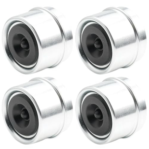 4PCS 1.98" Trailer Hub Cap,Trailer Axle Bearing Dust Cap Cup Grease Cover,Bolt