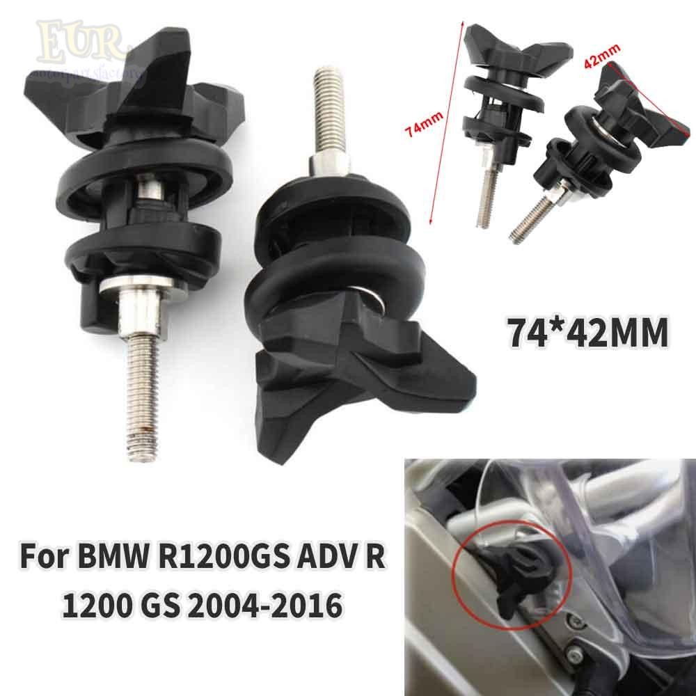 For BMW R1200GS ADV R 1200 GS 04-16 Windshield Windscreen Lock Bolt Screw Black
