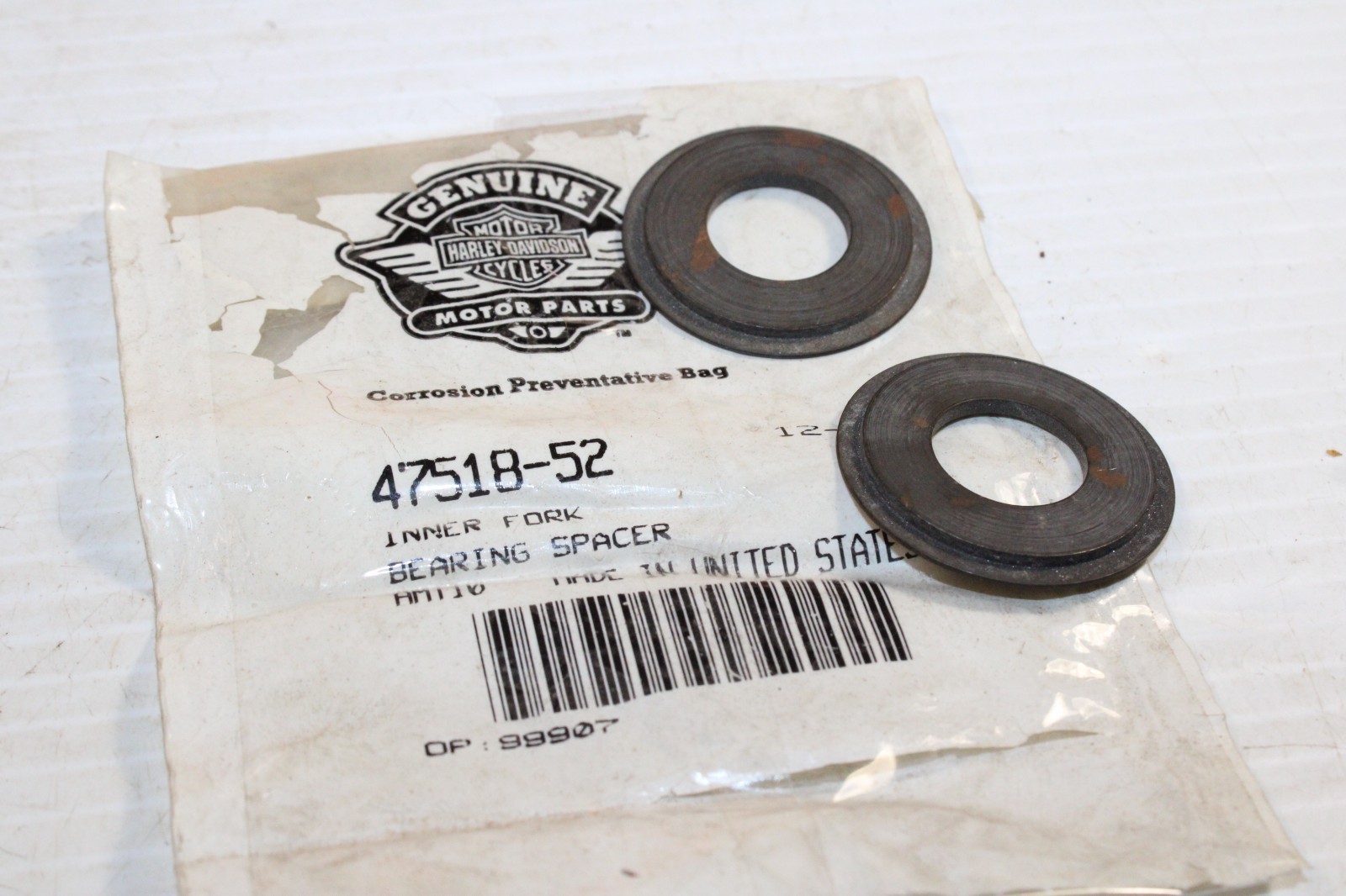 Qty 2 Harley-Davidson Swingarm Spacers 47518-52- K KH XLH XLCH XL Sportster NEW