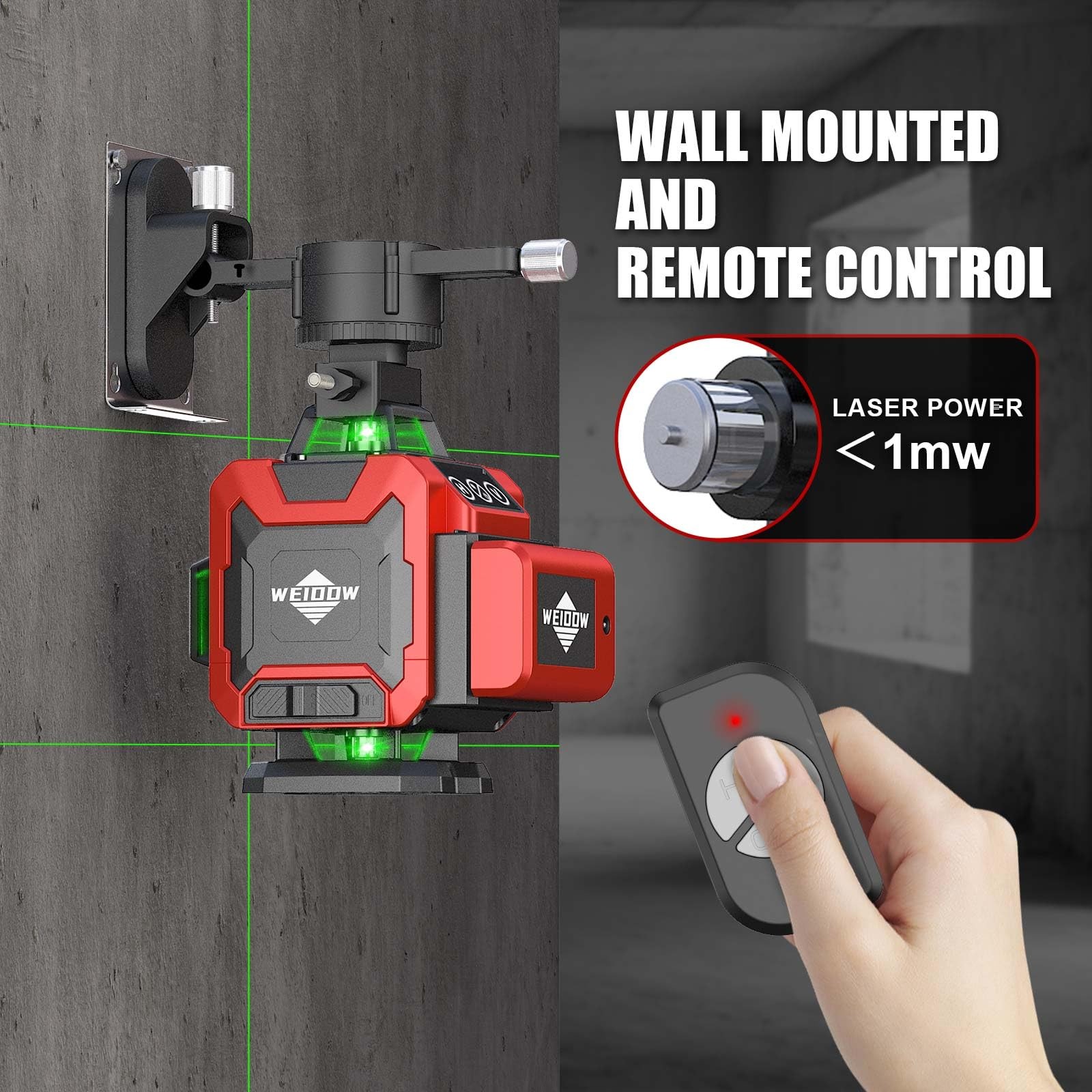 Laser Levelweiddw 4D 16 Lines Laser Level 4X360 Self Leveling Tool For