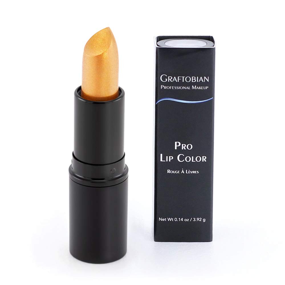 Graftobian Pro Lipstick, Semi-Matte, Long-Wear, Gold, HD Shades for All Tones