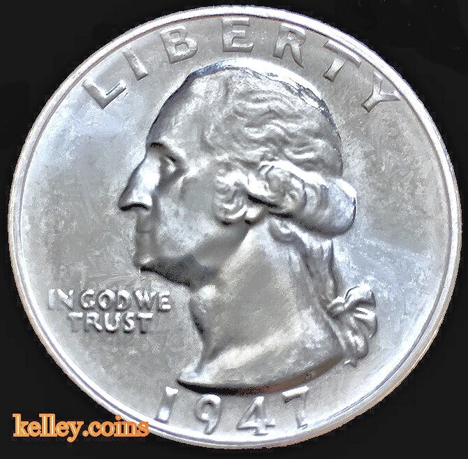 1947-S 25C Washington Silver Quarter GEM BU ~LOW MINTAGE KEY DATE~