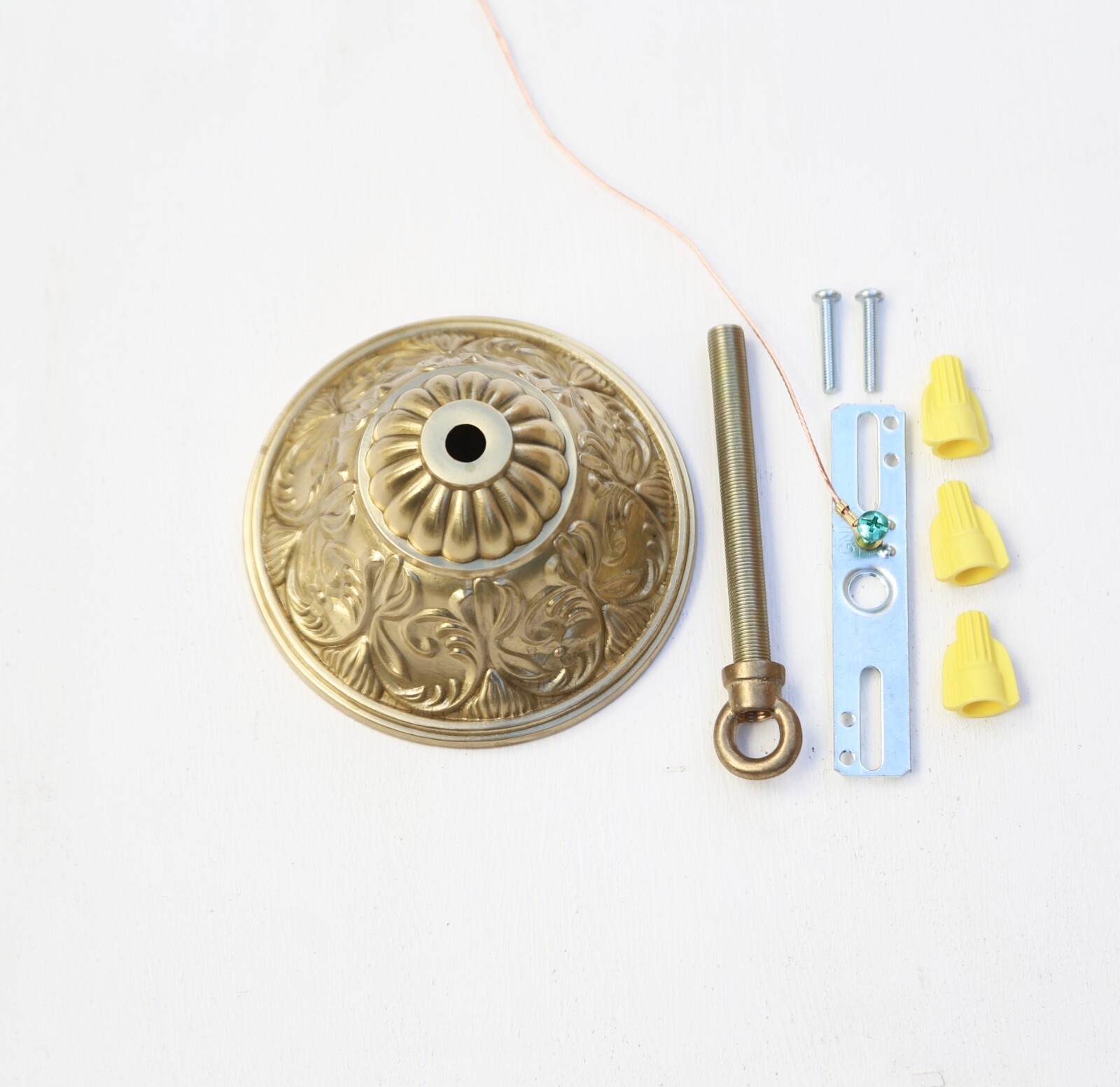 NEW Die Cast Brass Ceiling Canopy, 4-3/4" diameter Unfinished