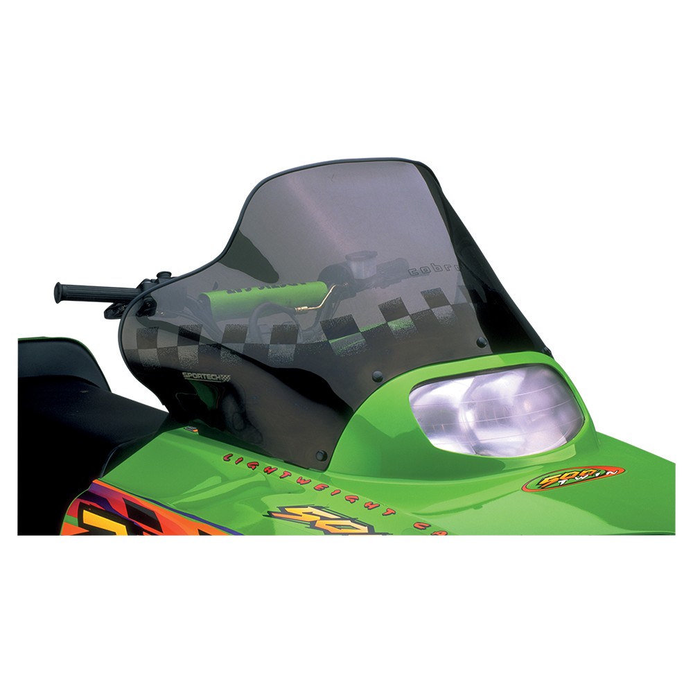Powermadd Cobra Windshield-15in.-Tint/Black Checks for 1999-2000 Arctic Cat