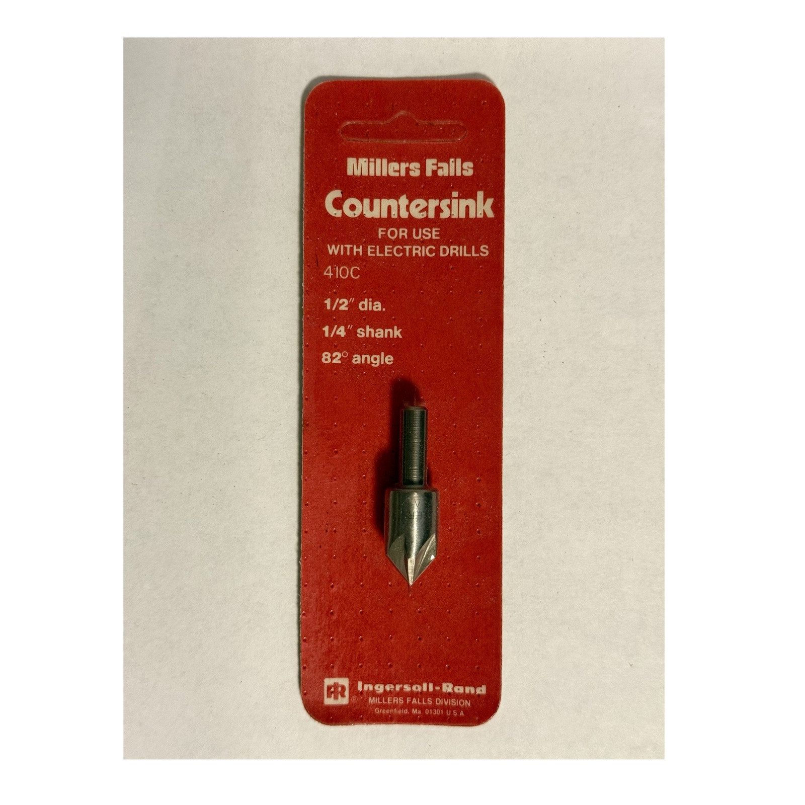Millers Falls Countersink 410C 1/2 in Diameter 1/4 in Shank 82° Angle MPN 410C