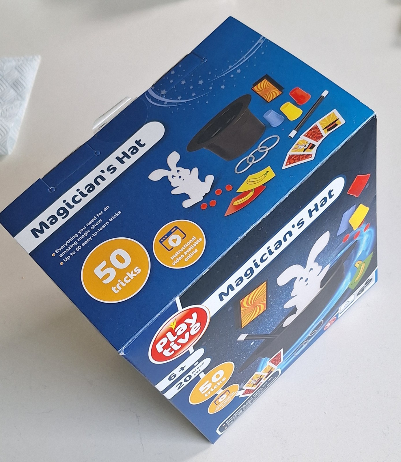 NEW Playtive Magician's Hat Magic Set - 50 Tricks, 20 Pieces! Great Gift 6+