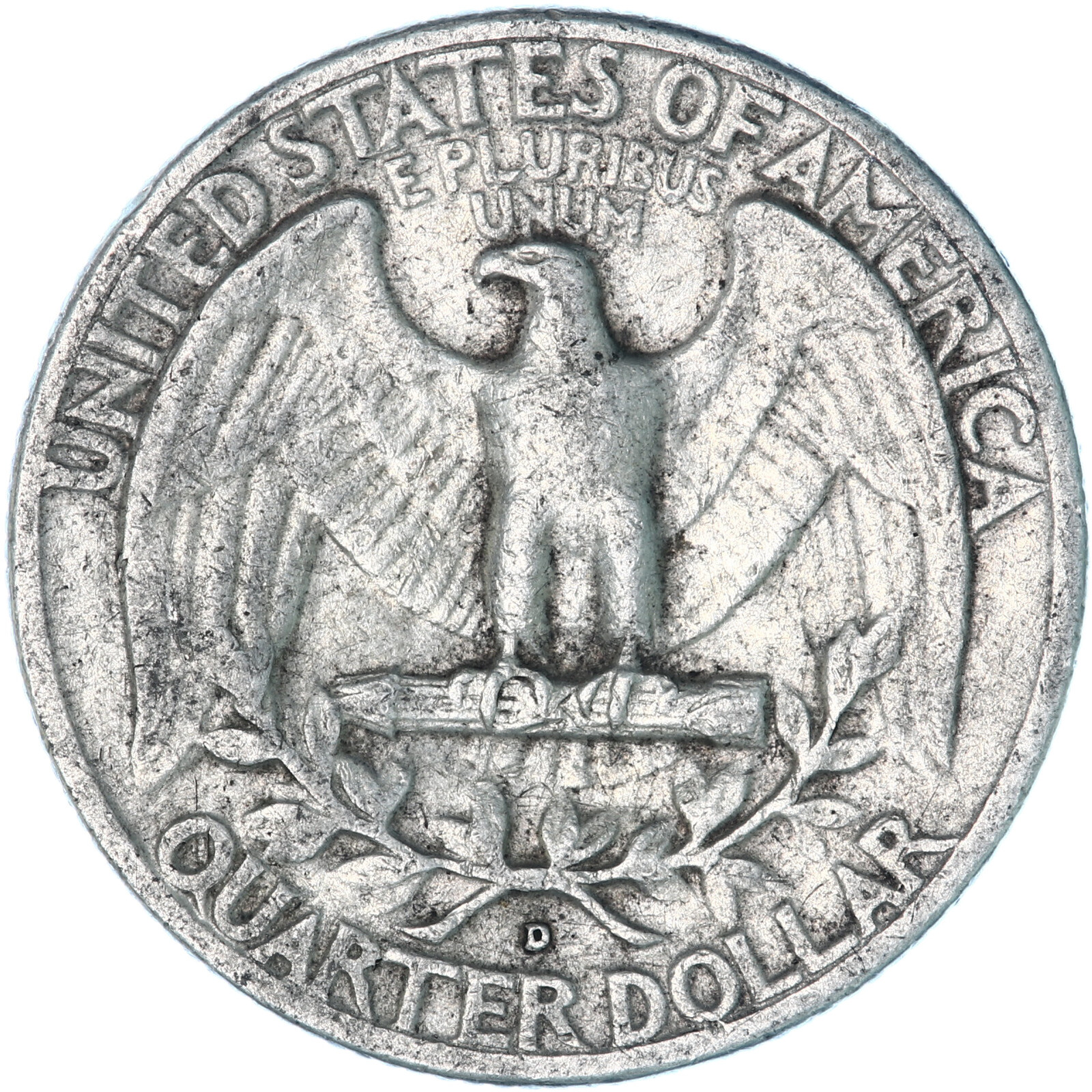 1952 D Washington Quarter 90% Silver Very Fine VF