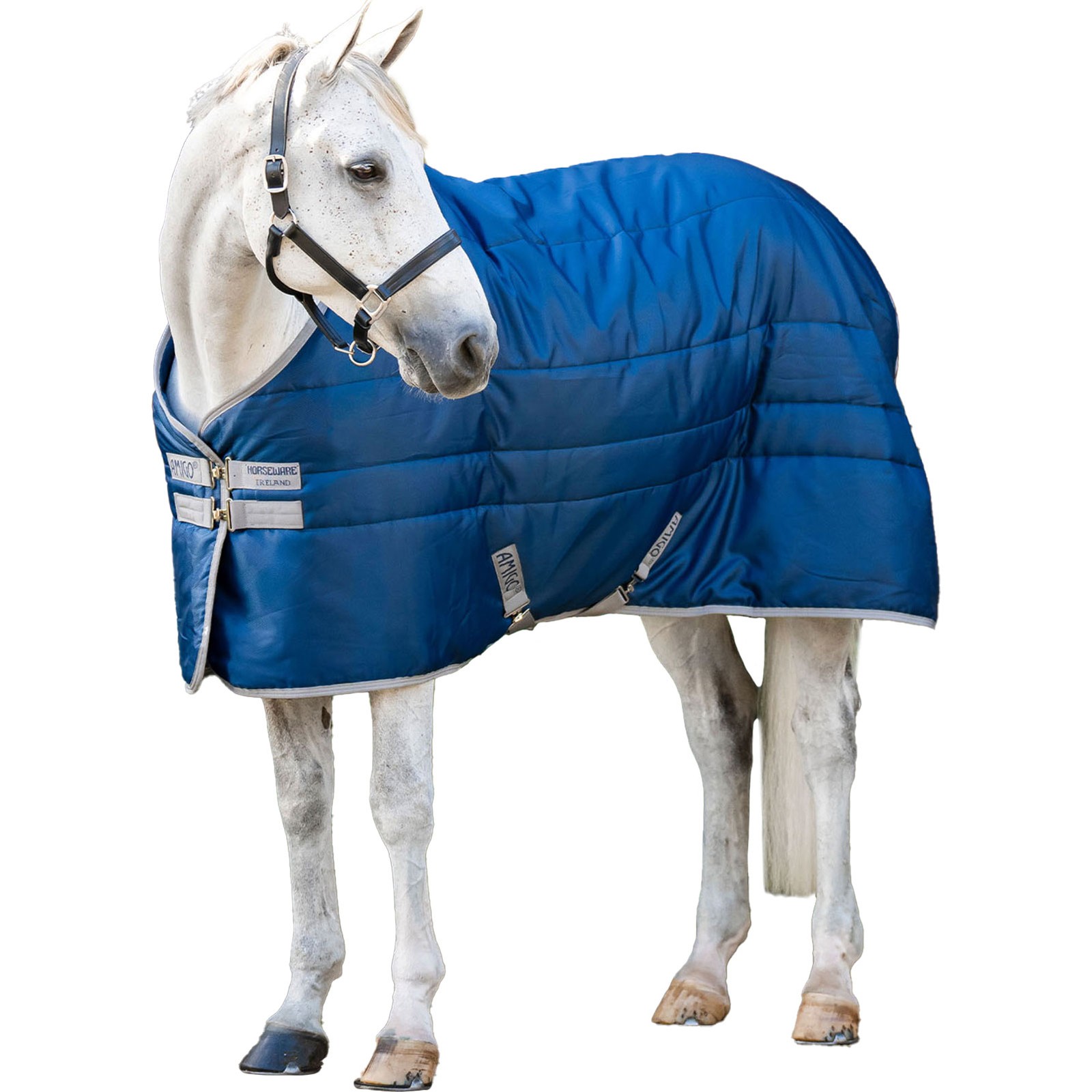 HORSEWARE IRELAND Amigo Ripstop Insulator Stable 50g Navy/Titanium Gray Blanket