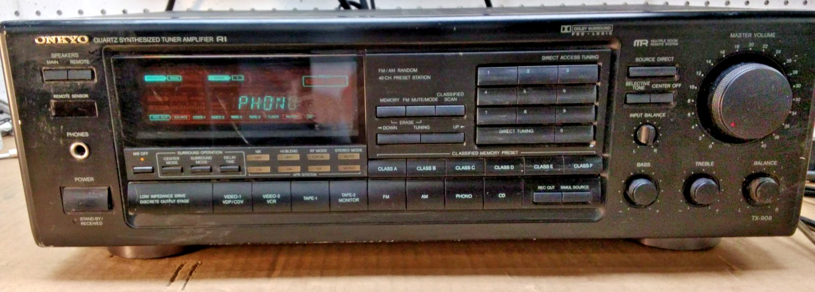 Onkyo Quartz Synthesized Tuner Amplifier TX-906