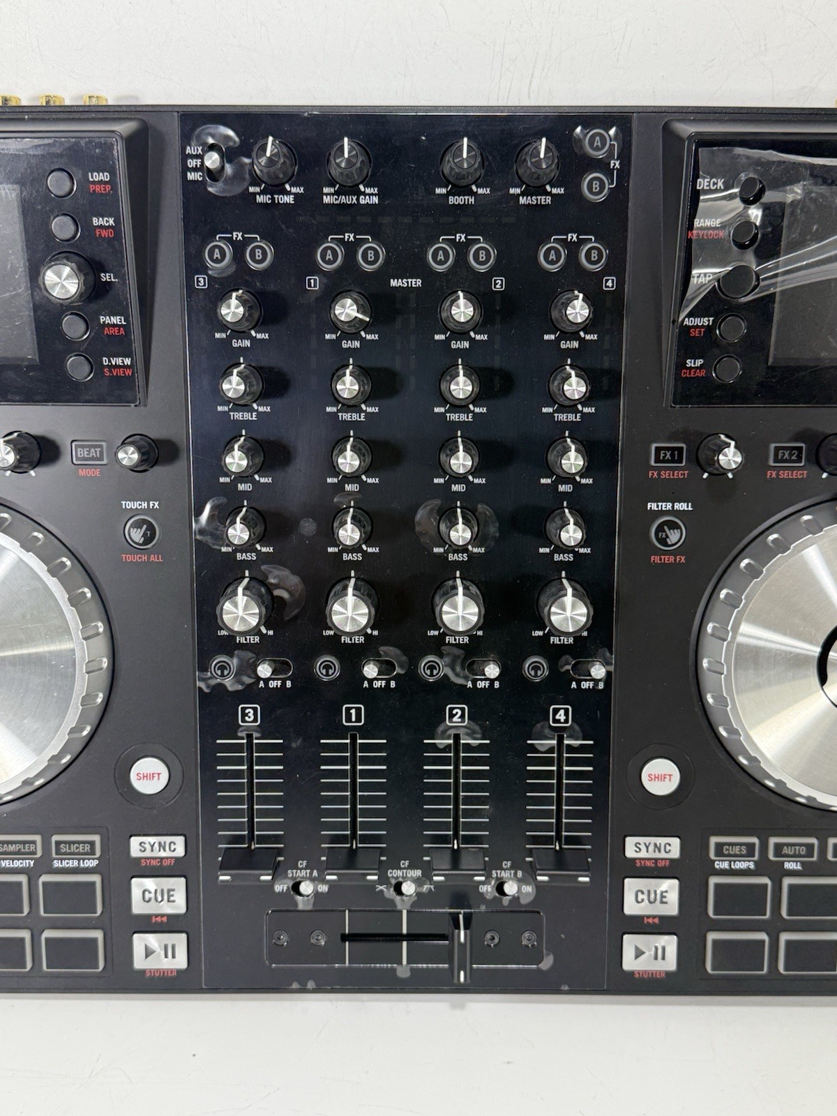 Numark NV 4-Channel Dual-Display Serato DJ Controller - Tested / Working