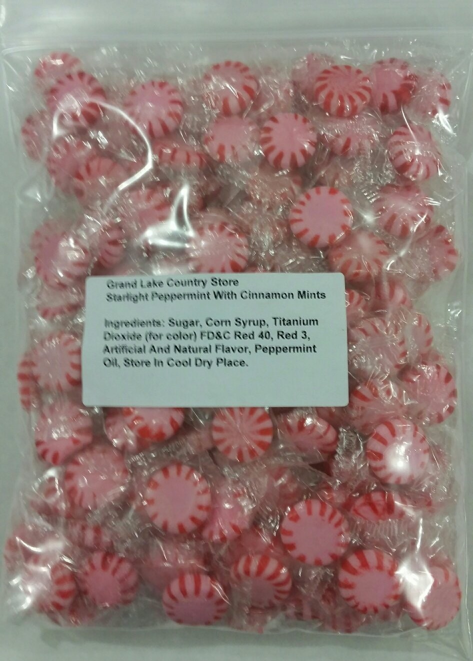 Starlight Peppermint With Cinnamon 2 Lbs Bulk Hard Candy Discs Approximately ...