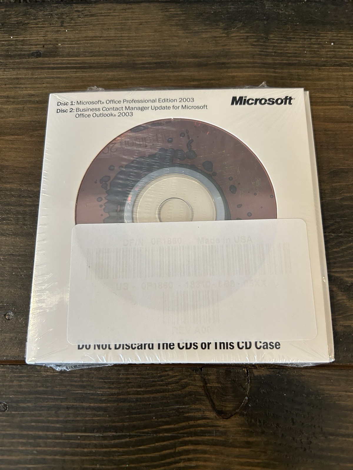 Sealed Microsoft Office Pro 2003 OEM Dell Key Included Business Contact Manager