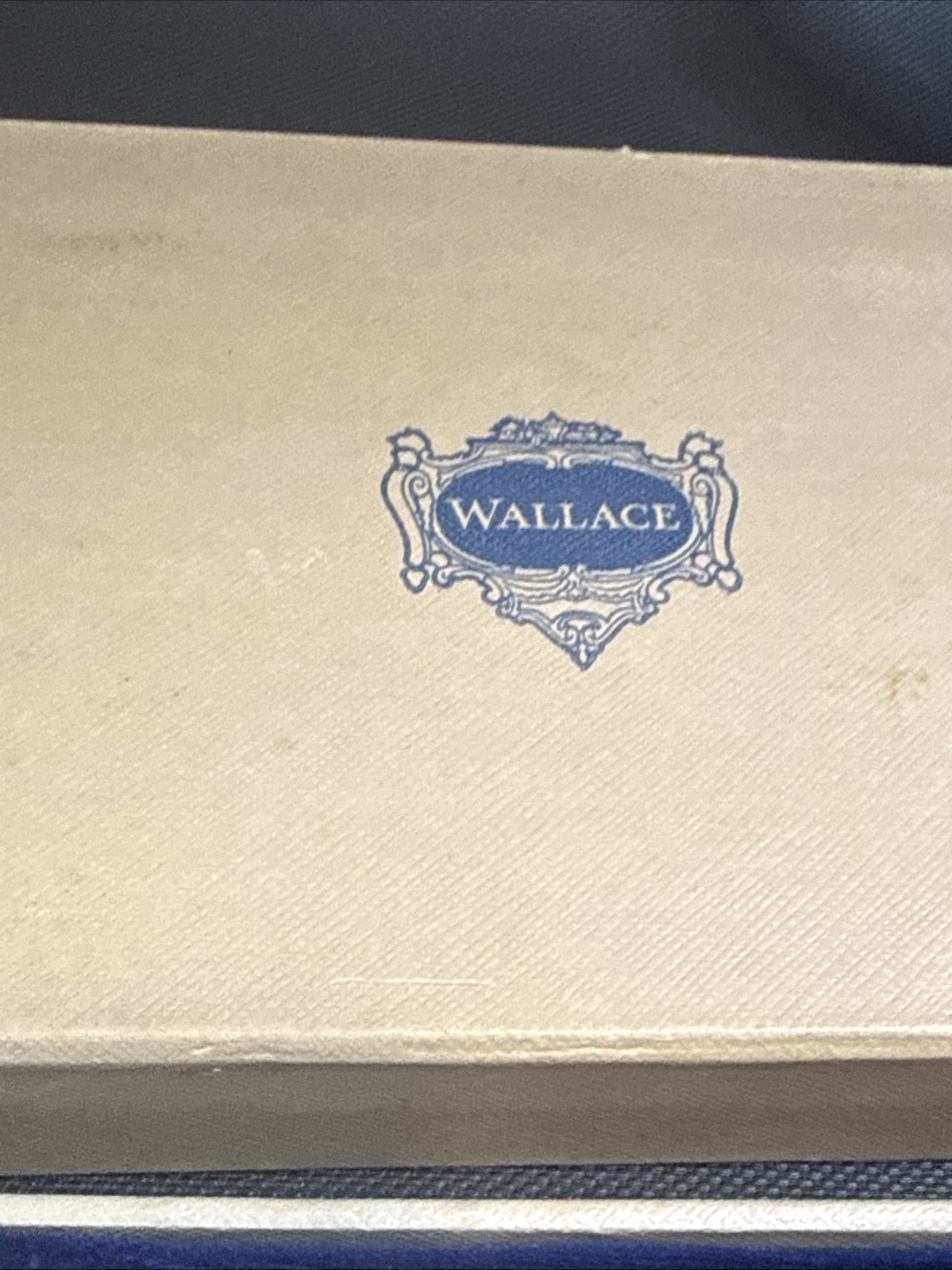 Wallace Silverplate Hostess Pattern Carving Set Meat Fork Knife Tarnished W/ Box