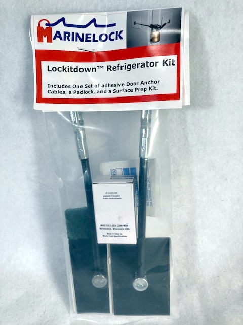 NEW Lockitdown REFRIGERATOR Lock KIT Marinelock MLDOOR Master PADLOCK Door KEY