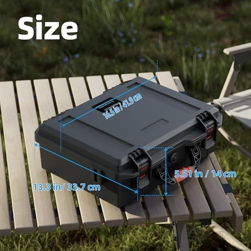 Starlink Mini Hard Ware Case Black, Waterproof Carrying Bag with Protective