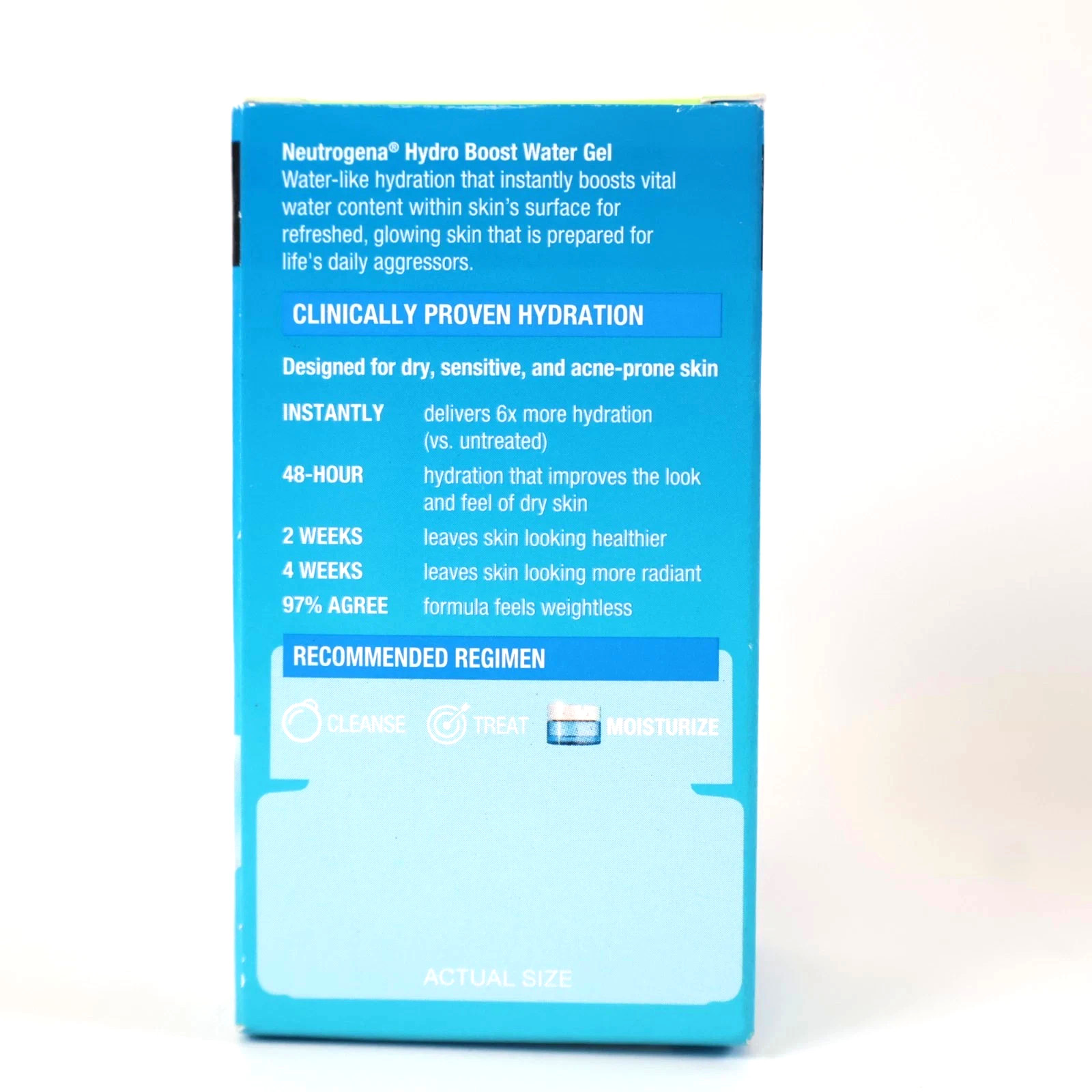 2 PACK Neutrogena Hydro Boost Water Gel Moisturizer w/ Hyaluronic Acid 0.5 fl oz