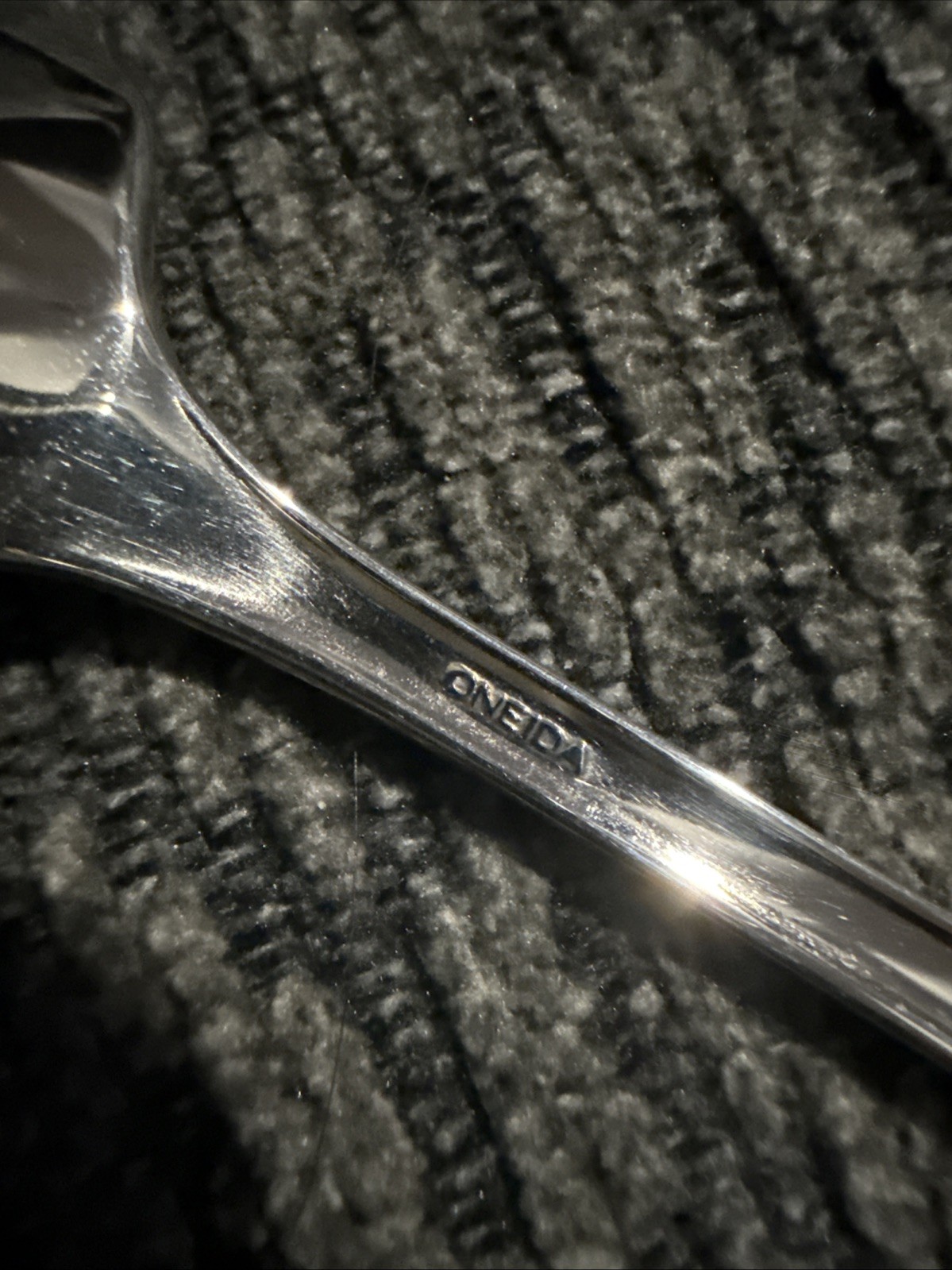 Vintage Oneida Community Stainless Leander Sugar Shell Spoon NOS Jelly Shell 6”