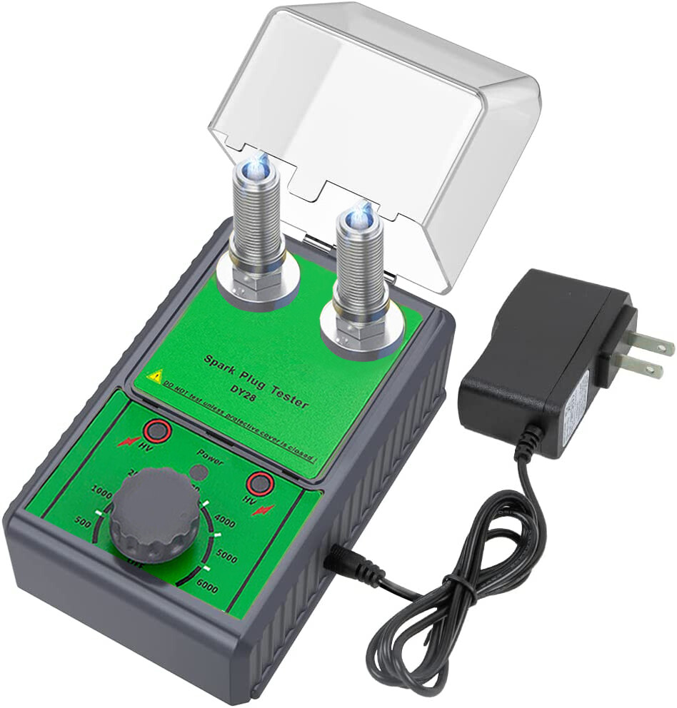 12V Car Spark Plug Tester Dual Hole ignition Plug Analyzer Tool Gasoline Petrol