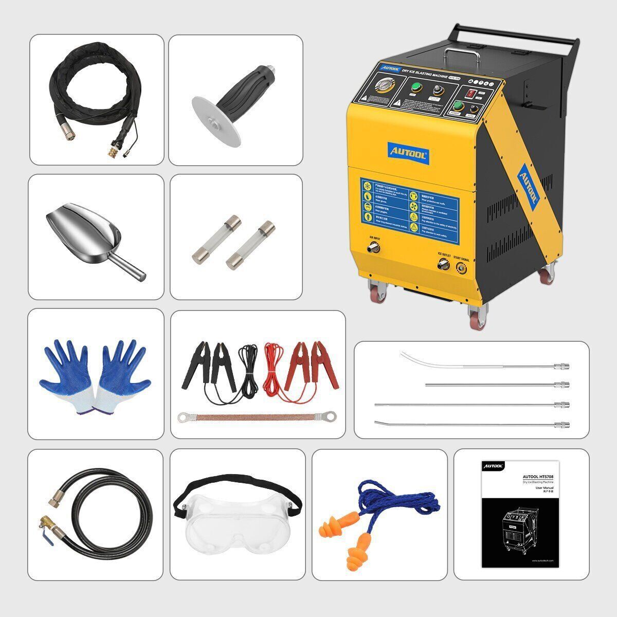 Dry Ice Blasting Cleaner Dry Ice Blaster Machine For Car Ships Aviation Cleaning