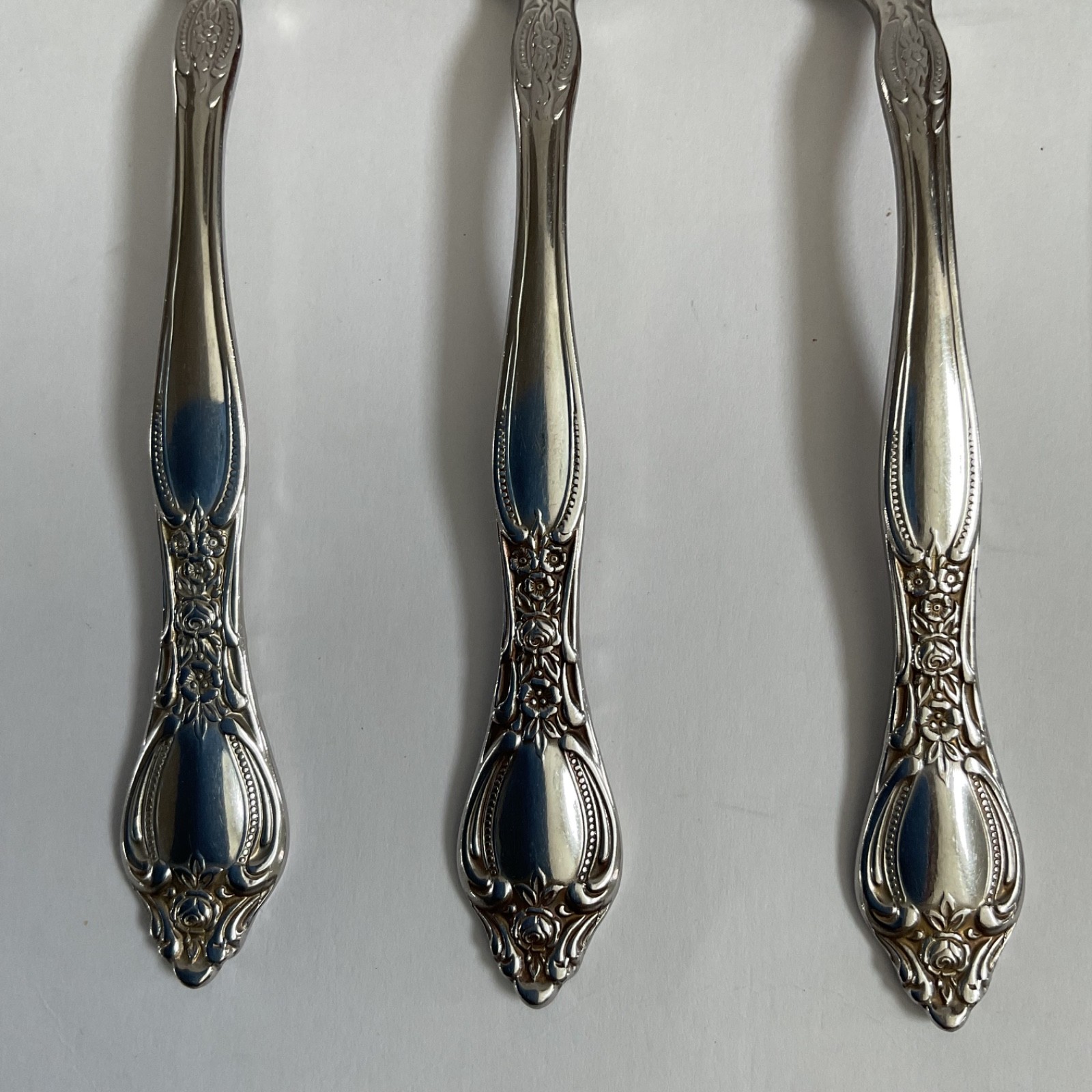 Oneida West Bend AFFECTION Pattern Stainless USA Flatware Teaspoons Set Of 5