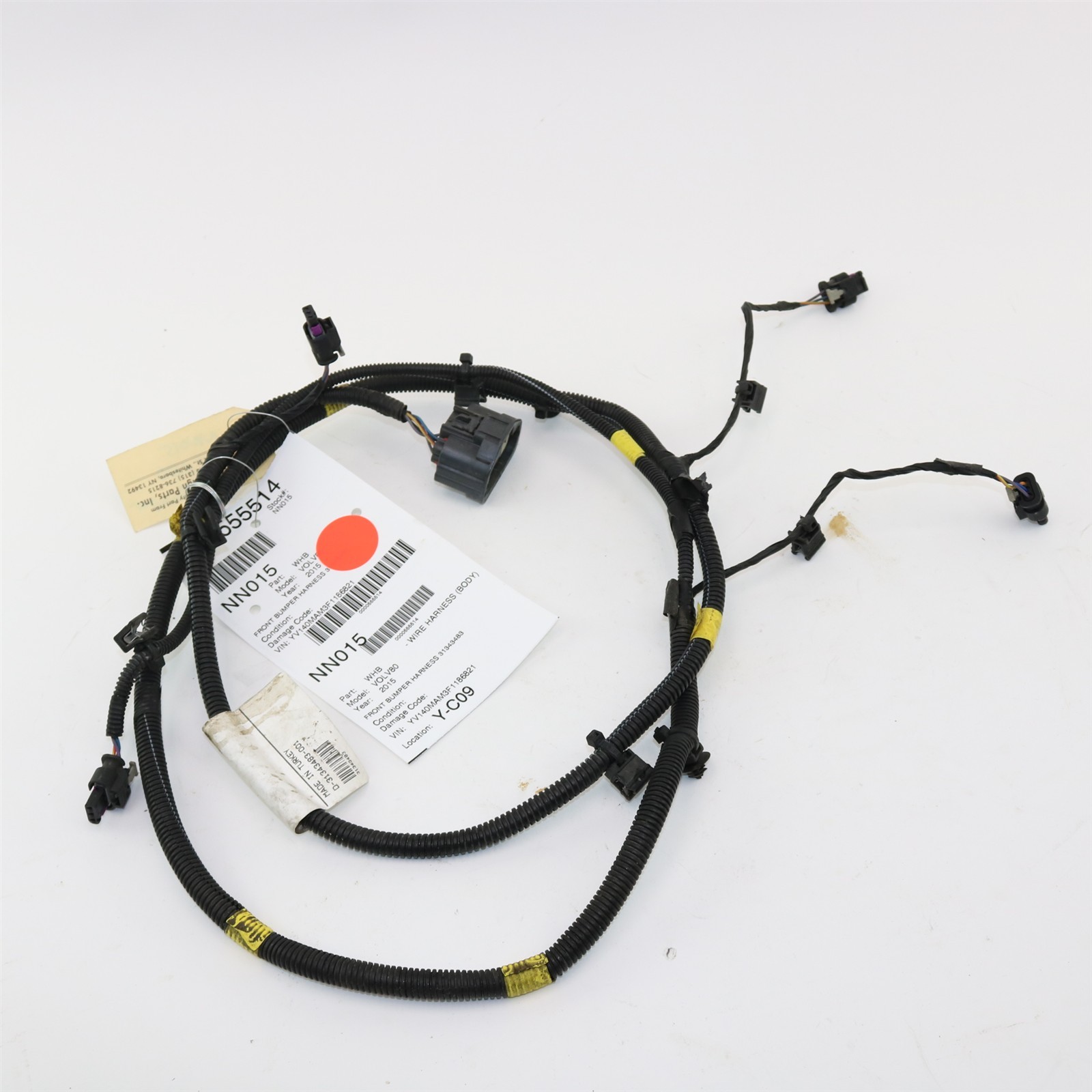 Volvo OEM Front Bumper Wiring Harness 31343453 for S80 V70 XC70 08-16