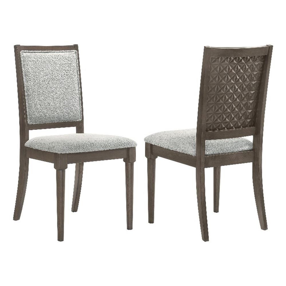 Onslow Upholstered Dining Side Chair Dark Brown