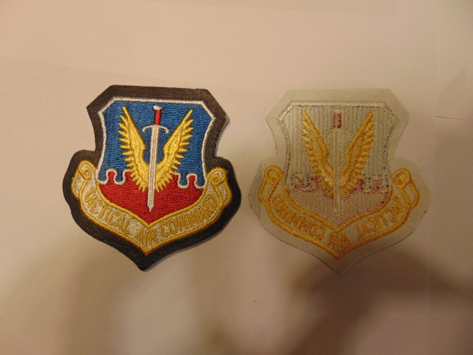 MILITARY PATCH COLORED SEW ON LARGER US AIR FORCE TACTICAL AIR COMMAND 4 INCHES
