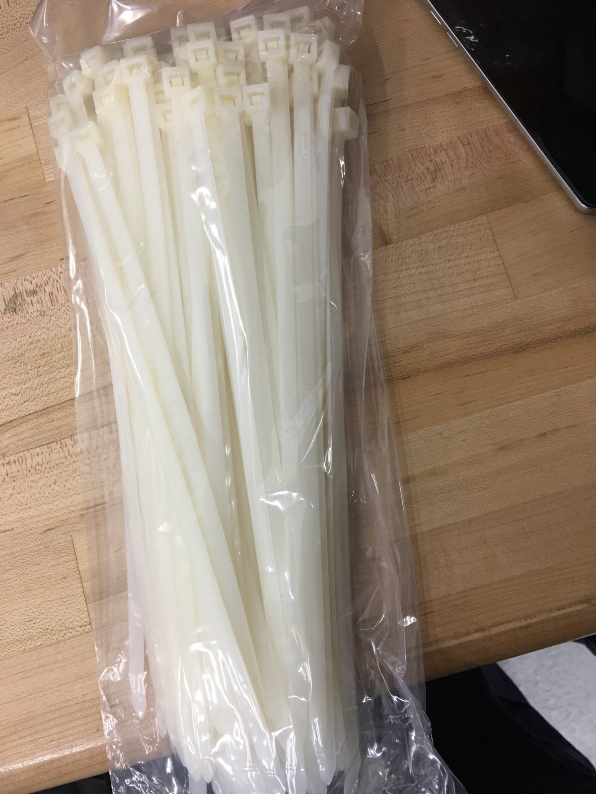 12" (100 pcs) White Heavy Duty Cable Tie