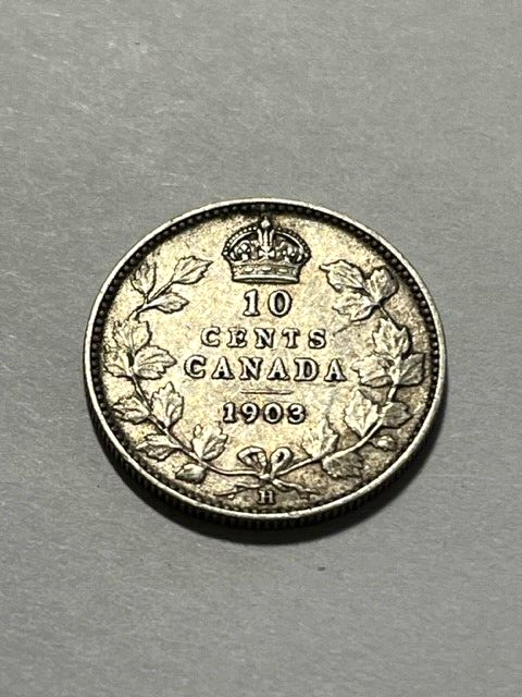 1903-H Canada 10 Cents Silver VF #1056