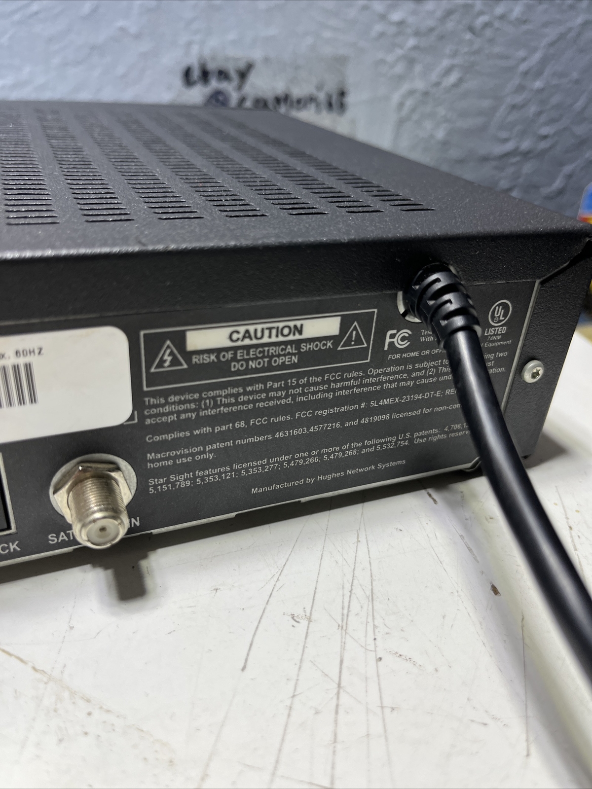 HUGHES SILVER EDITION HIRD-E1 DIRECTV SATELLITE RECEIVER WITH POWER CORD