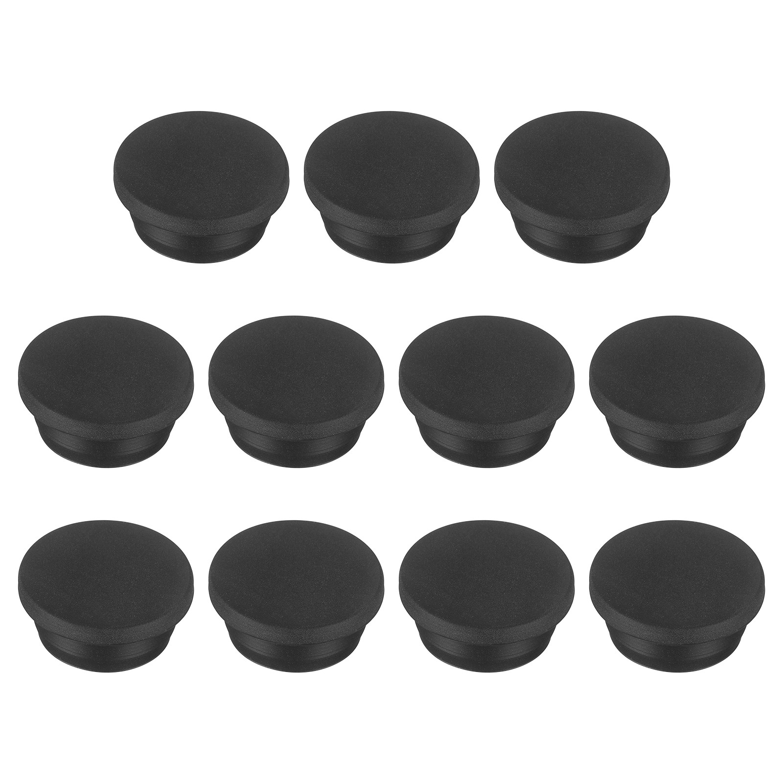 11pcs T-Shaped Silicone Plugs 32.3mm 1-9/32" Dia for 31.5-32.3mm Holes, Black