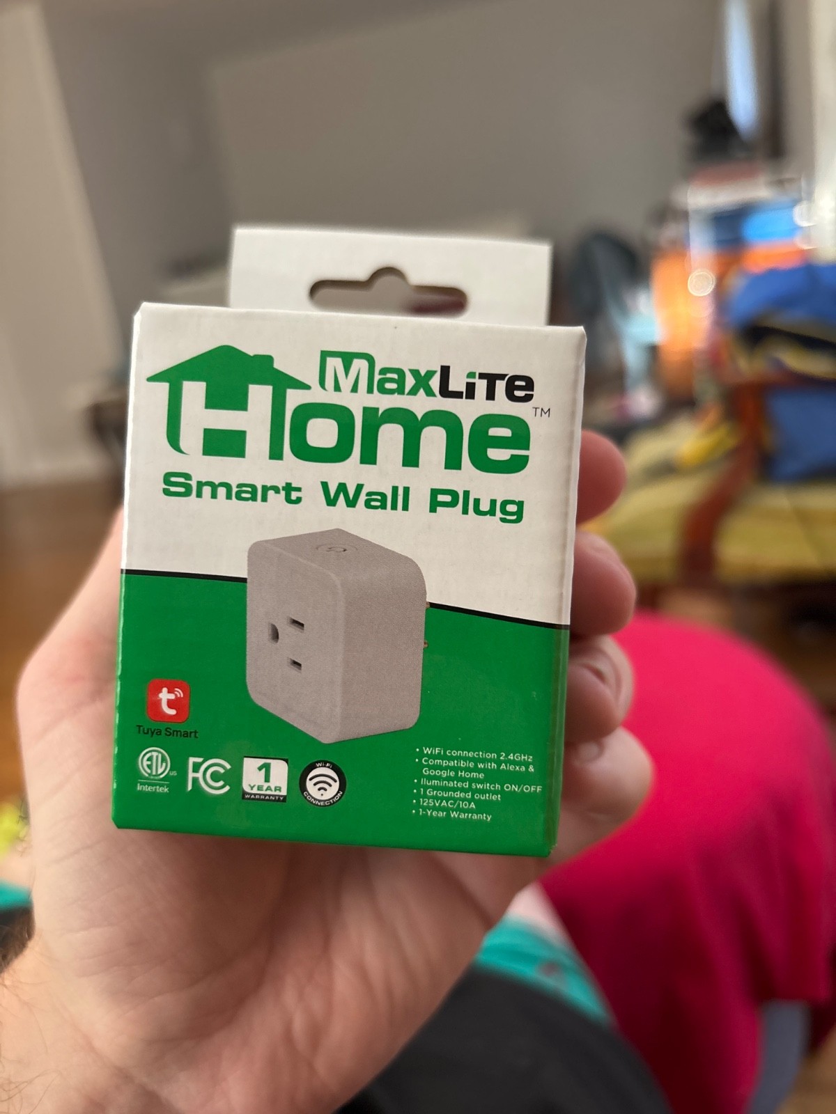 MaxLite Smart Wall Plug (Google and Alexa Compatible) Factory Sealed