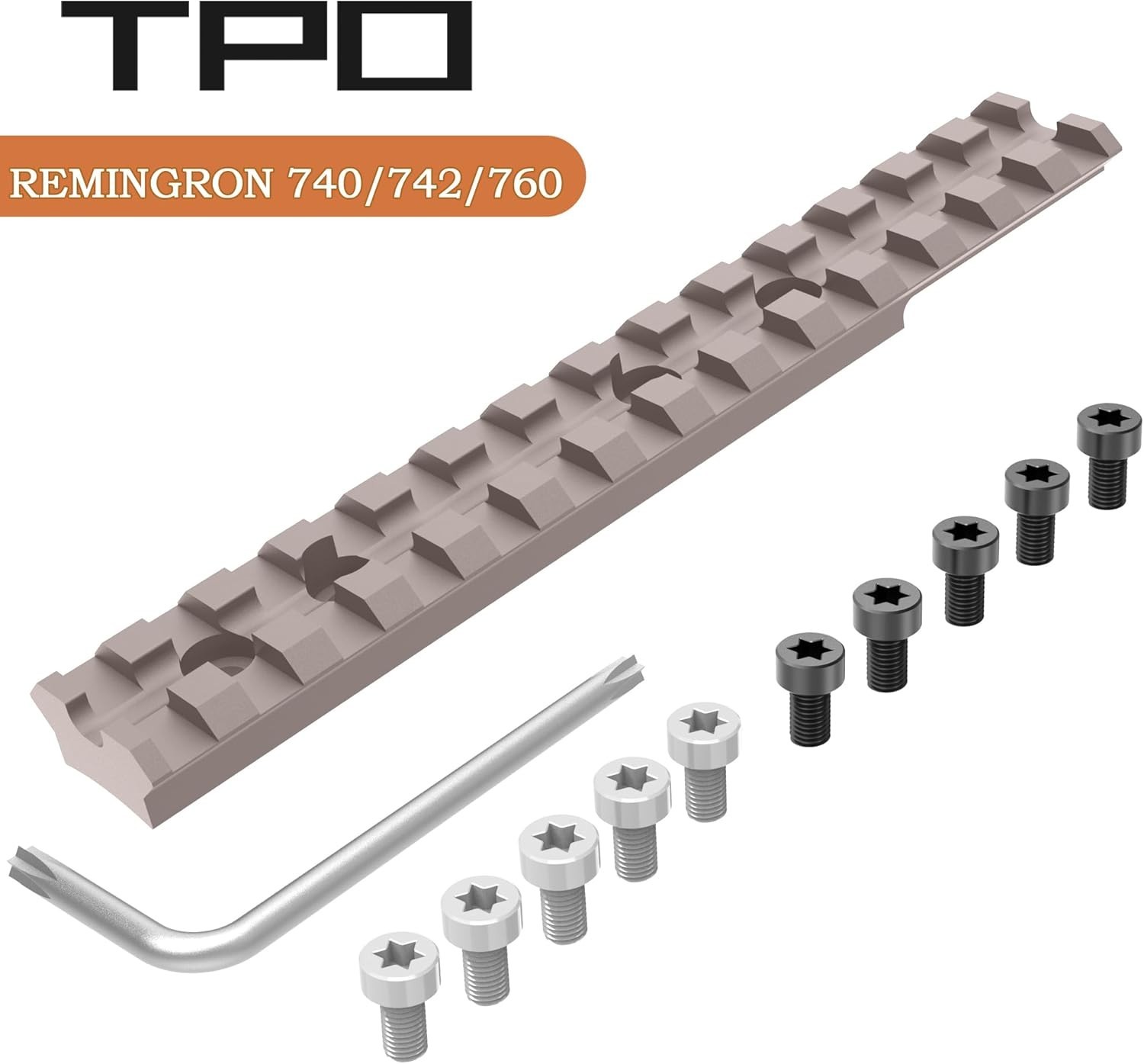 TPO Remington 740/760 13-Slot Picatinny Rail Mount 5.5" Low Profile Shock Proof