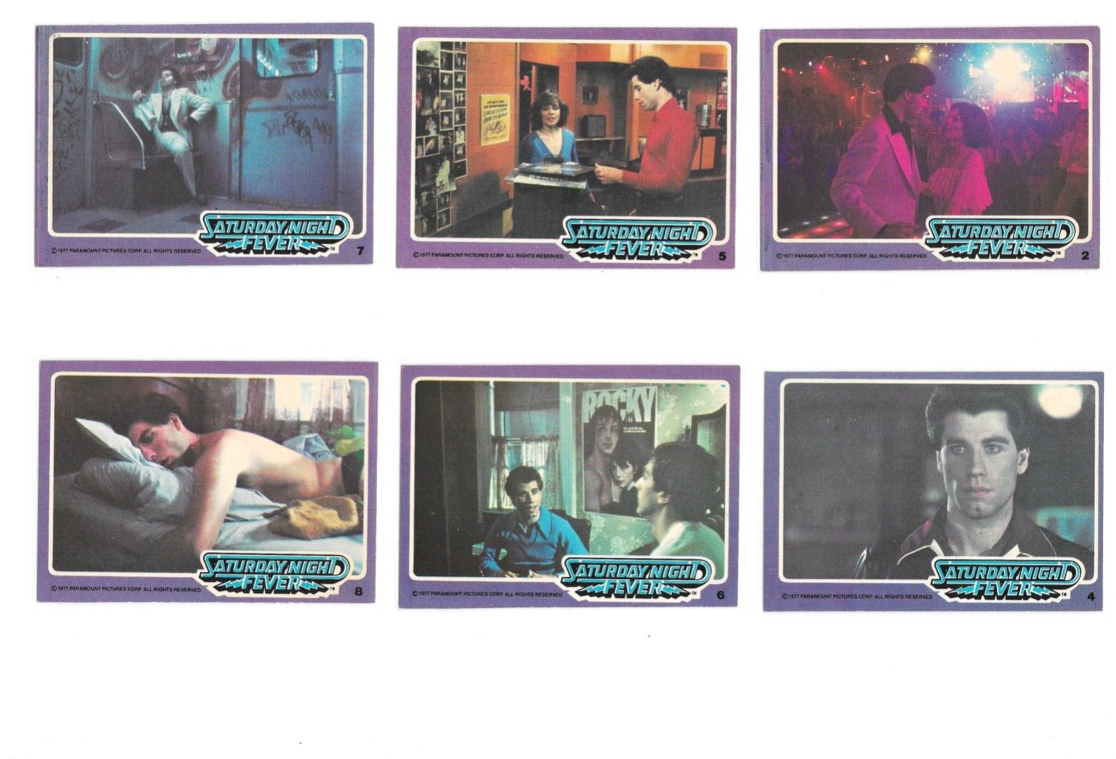 1977 Saturday Night Fever Movie Trading Cards / John Travolta / choose / bx63