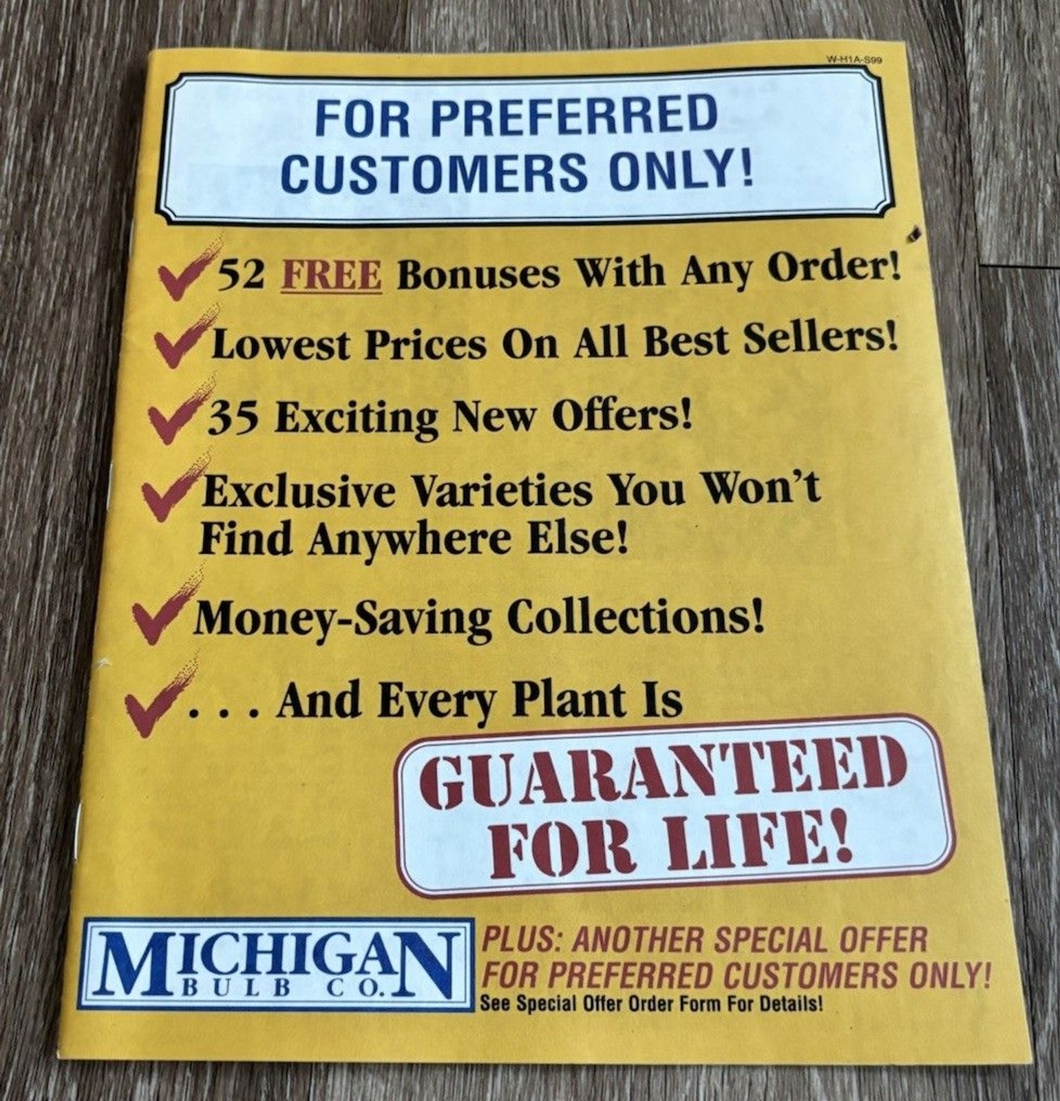Michigan Bulb Co. Catalogs - Vintage 1999 Rare Preferred Customer Only Magazine