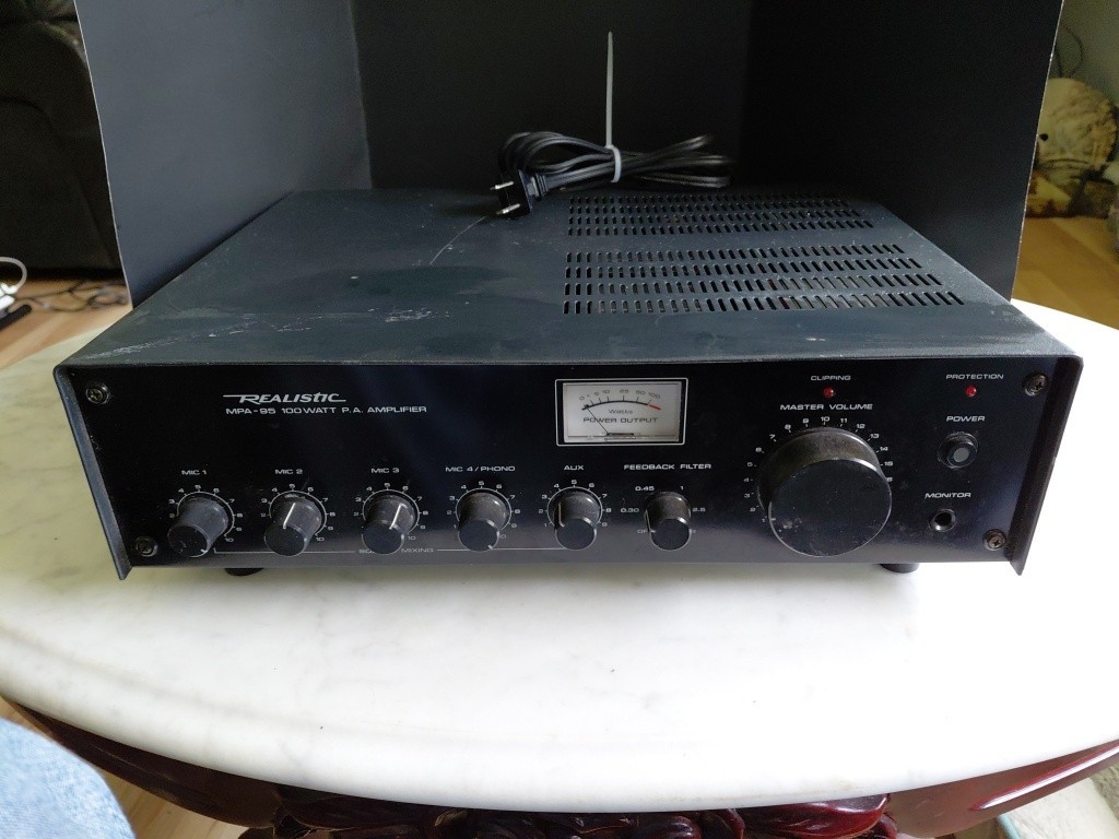Vintage Realistic MPA-95 100 Watt PA Amplifier Model 32-2036 (F026)