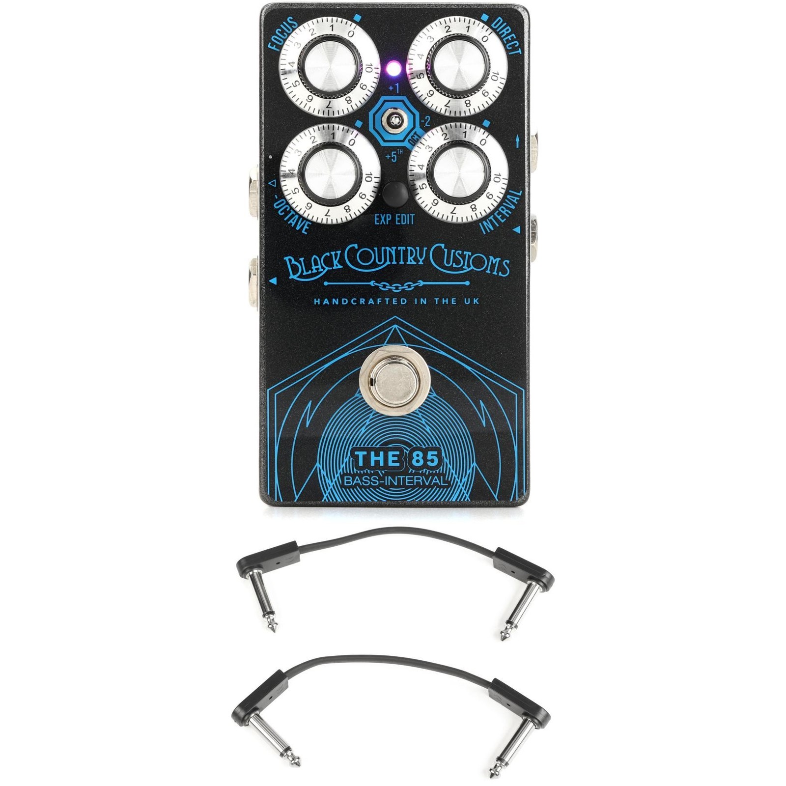 Laney Black Country Customs The 85 Bass Interval Pedal with EBS Patch Cables