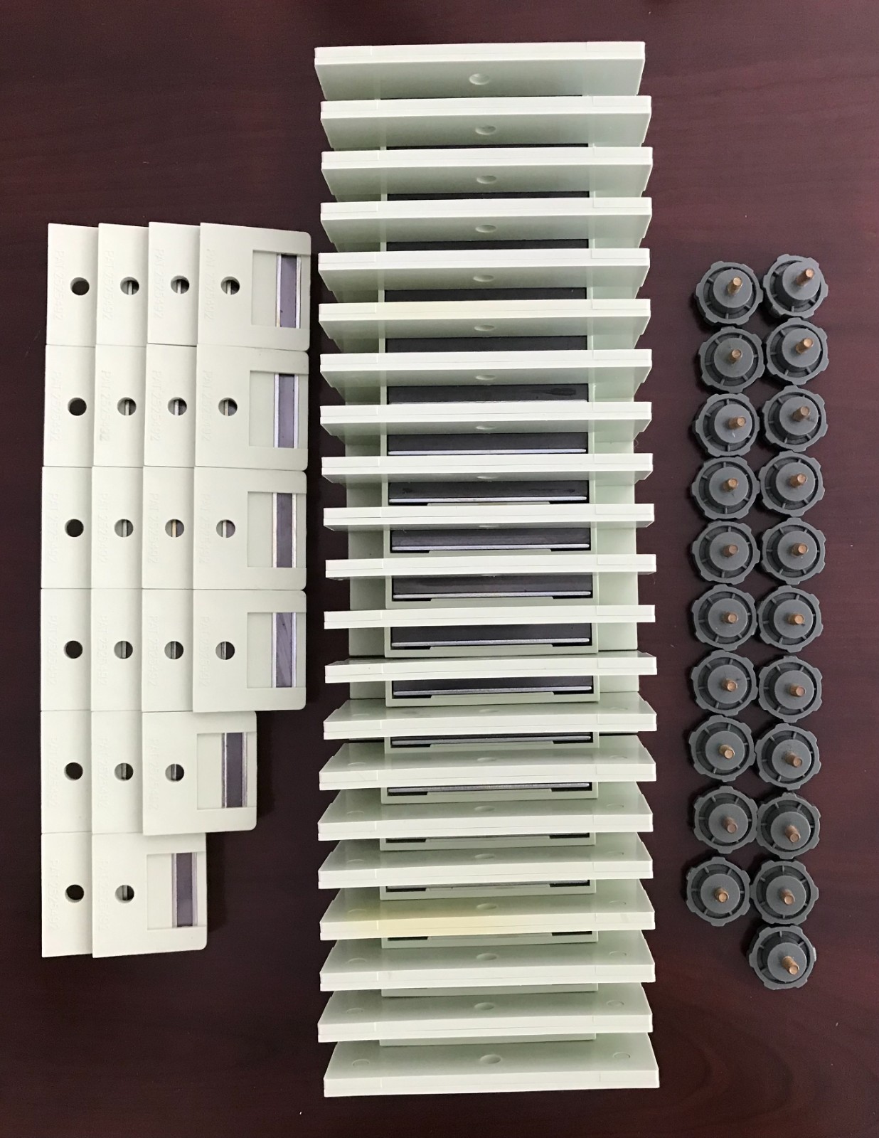 21 Sets Genuine Tajima Magnet Hoop Holders & Knobs - Japan OEM - Mixed Condition