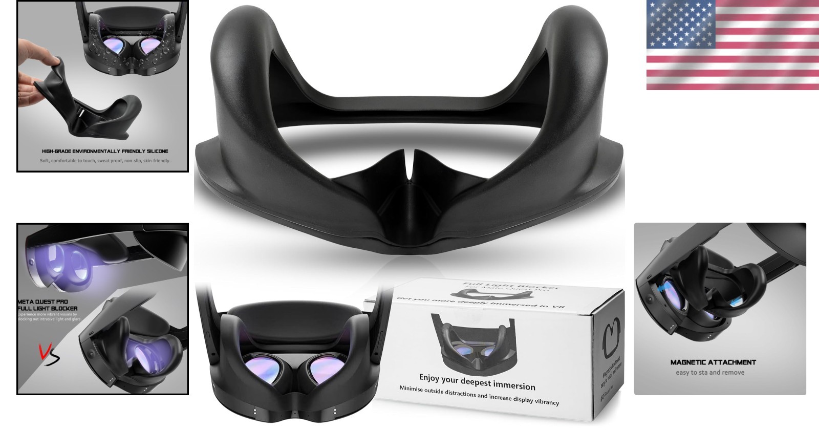Ultimate VR Experience with Full Light Blocker for Quest Pro