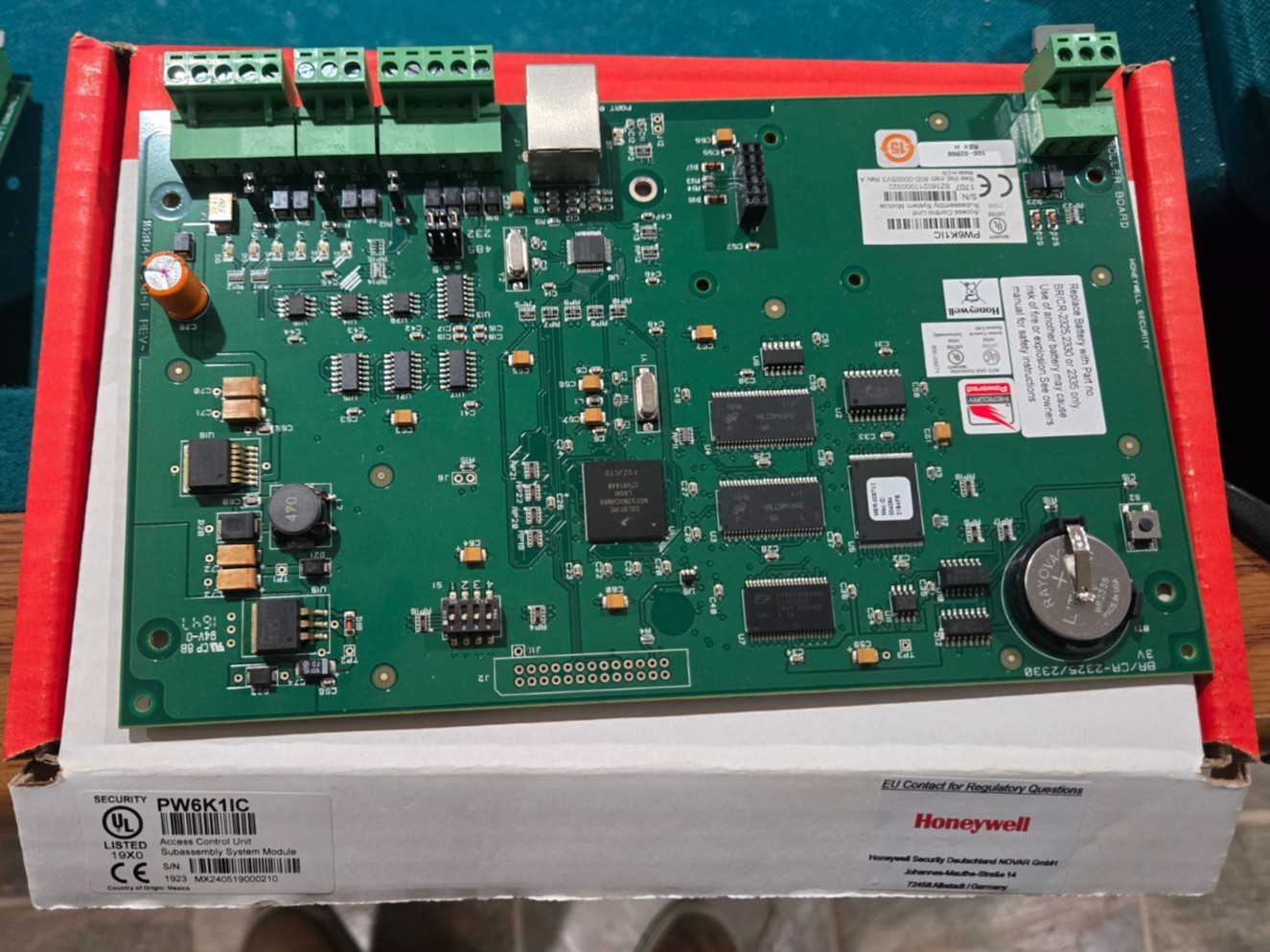 Honeywell PW6K1IC PW-6000/7000 Series Intelligent Controller Boad Rev H