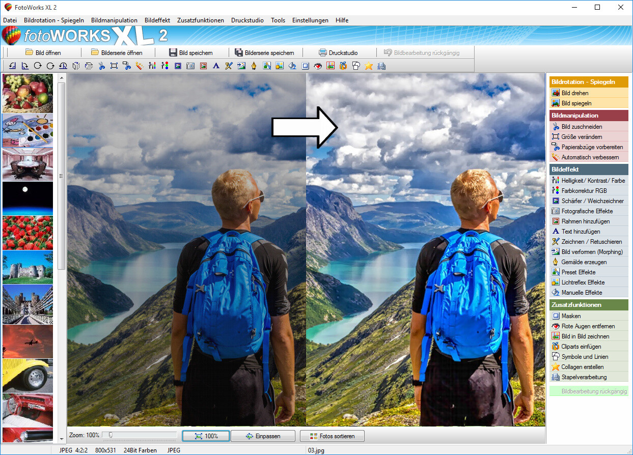 FOTOWORKS XL 2024 – Bildbearbeitungsprogramm in Deutsch - Windows - CD-ROM