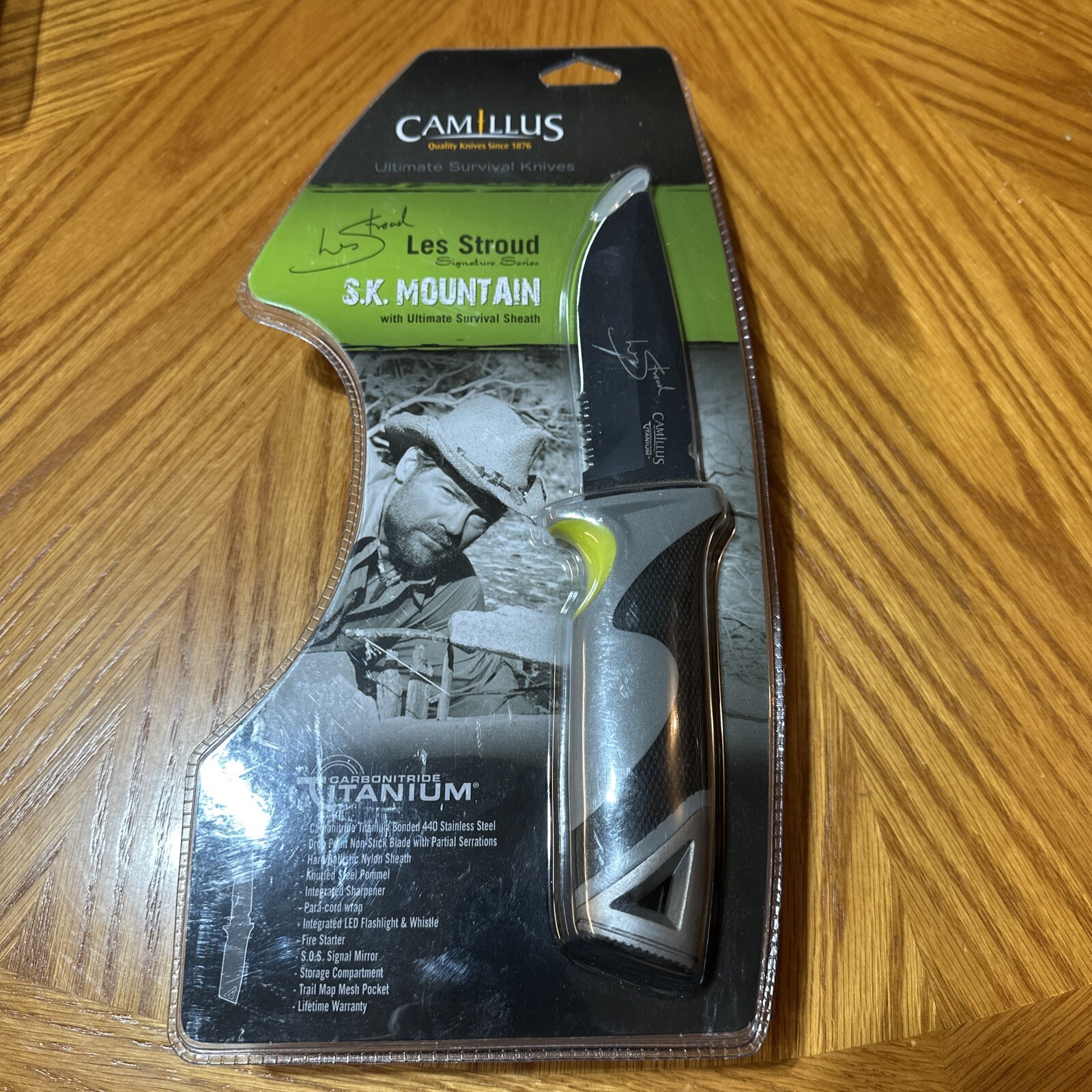 Camillus Les Stroud S.K. Mountain Ultimate Titanium Survival Knife Fixed Blade