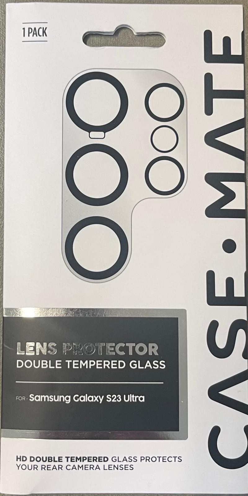 Case-Mate Samsung Galaxy S23 Ultra Camera Lens Protector - 9H Tempered Glass